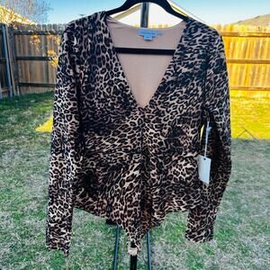 Good American Cheetah Body suite 2XL
